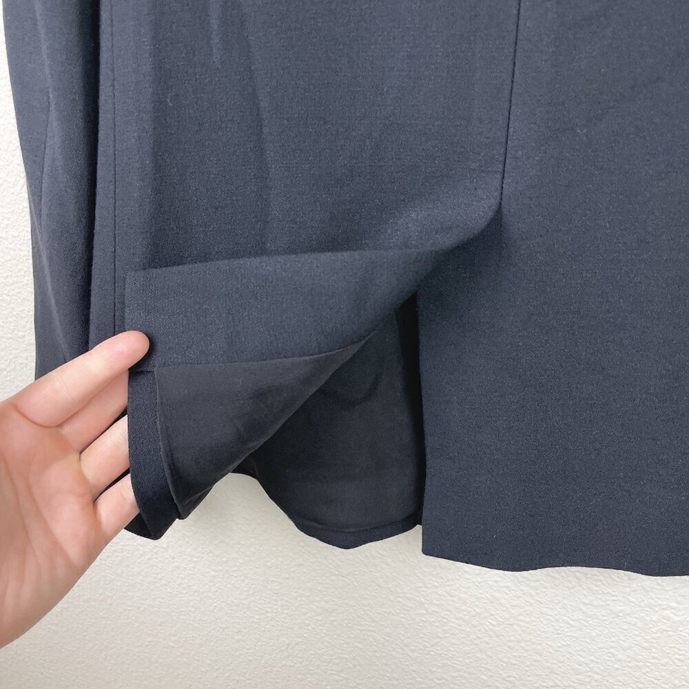 Protagonist Women's 4 Black Open Front Blazer Jacket Coat Pockets Silk Lined Car - Picture 12 of 16